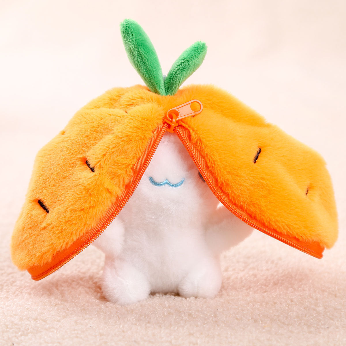 Kapibala Doll Fruit Bag Transforms Into A Little Rabbit Pendant Plush Toy Doll Bag Pendant Keychain