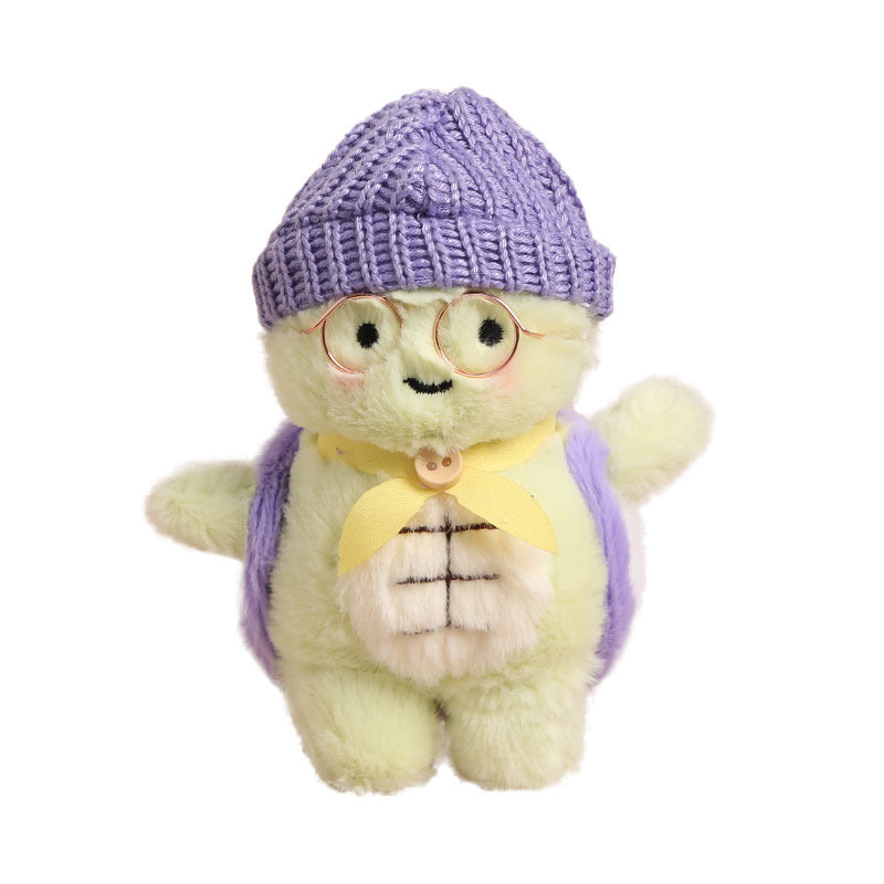 Fruit Turtle Hat Glasses Little Turtle Pendant Plush Toy Doll Bag Pendant Keychain Rag Doll Doll