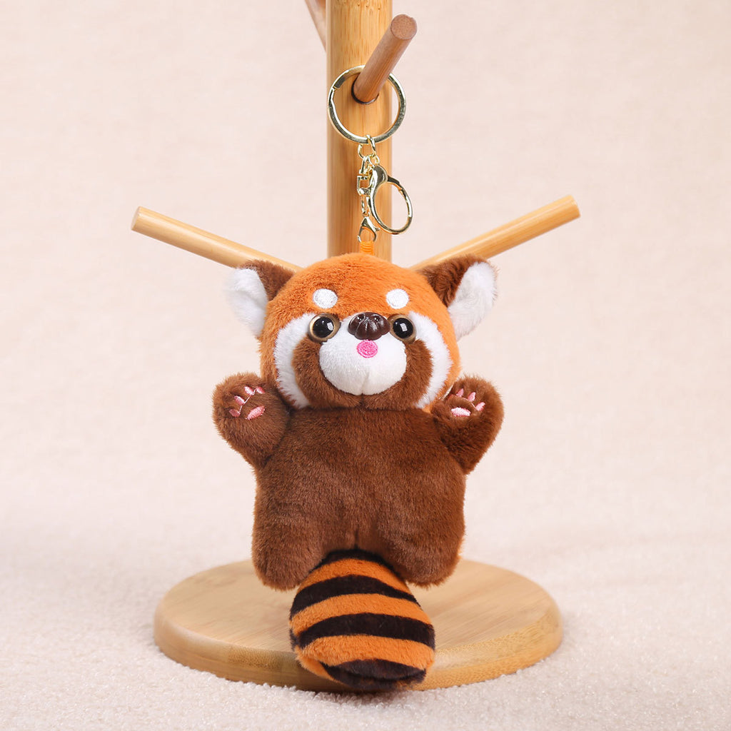 Standing Red Panda Pendant Cross-Border Doll Raccoon Doll Plush Toy Bag Pendant Couple Cloth Doll