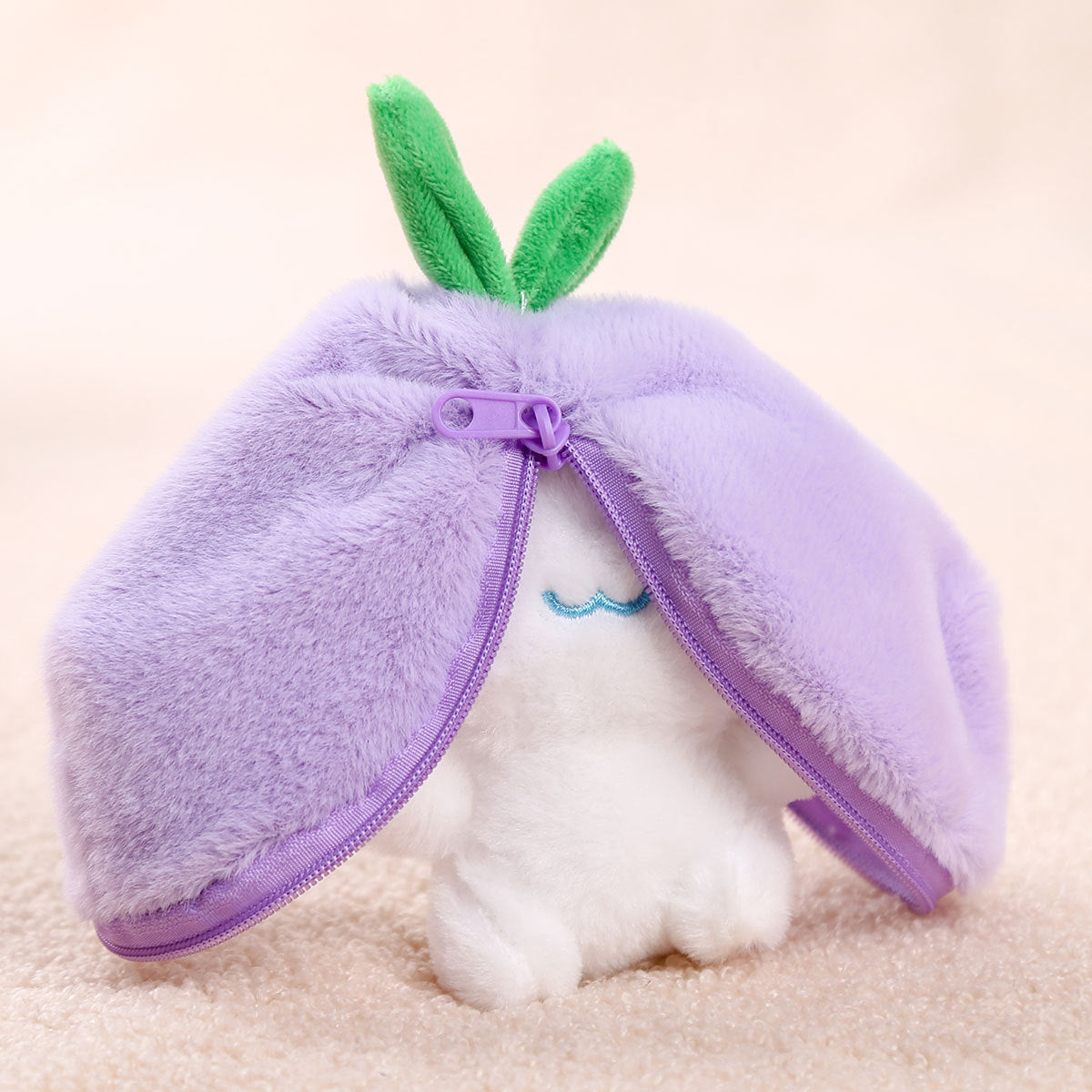 Kapibala Doll Fruit Bag Transforms Into A Little Rabbit Pendant Plush Toy Doll Bag Pendant Keychain