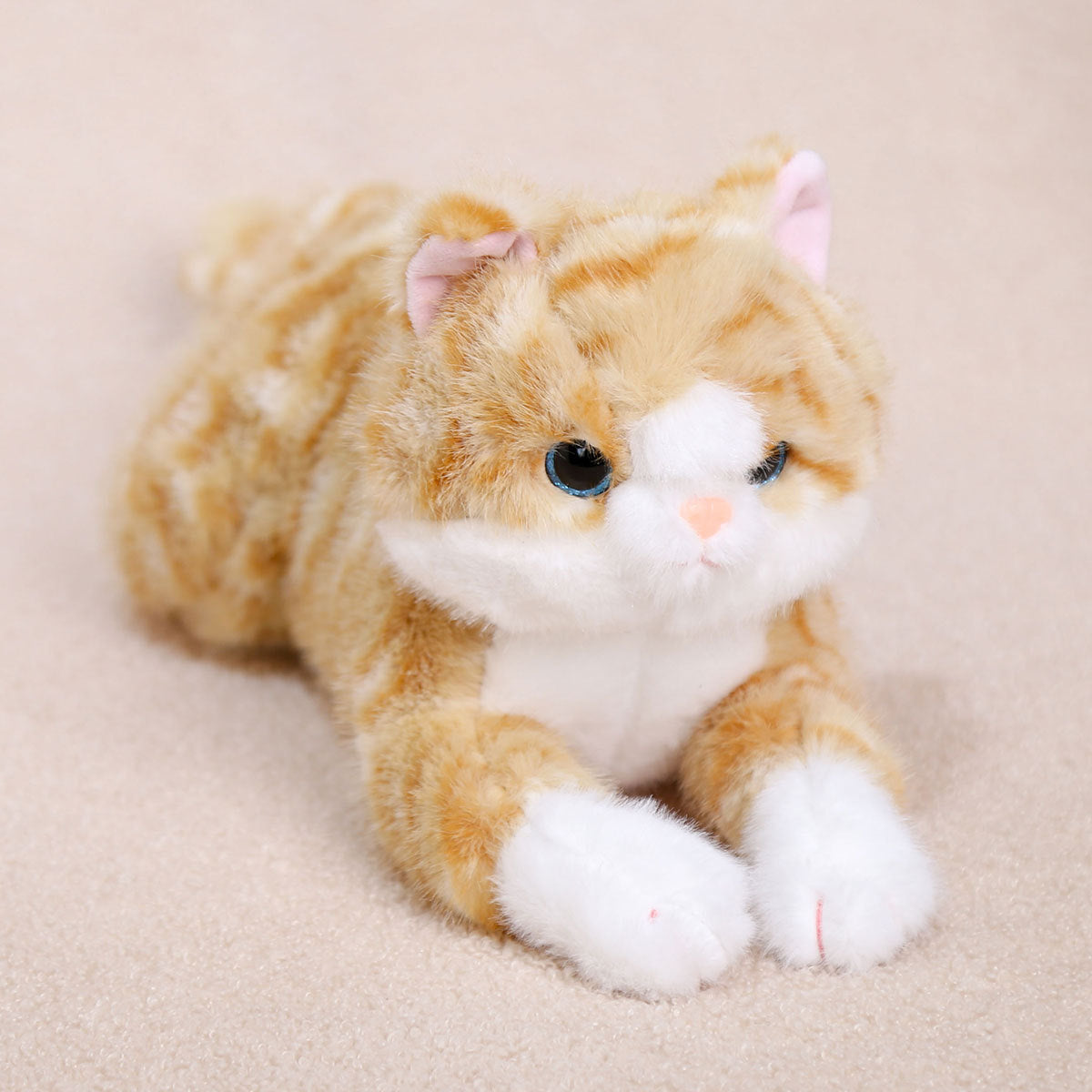 Set Dudu Lying Down Silly Cat Doll Kitten Plush Toy Simulation Comfort Doll Girl Gift