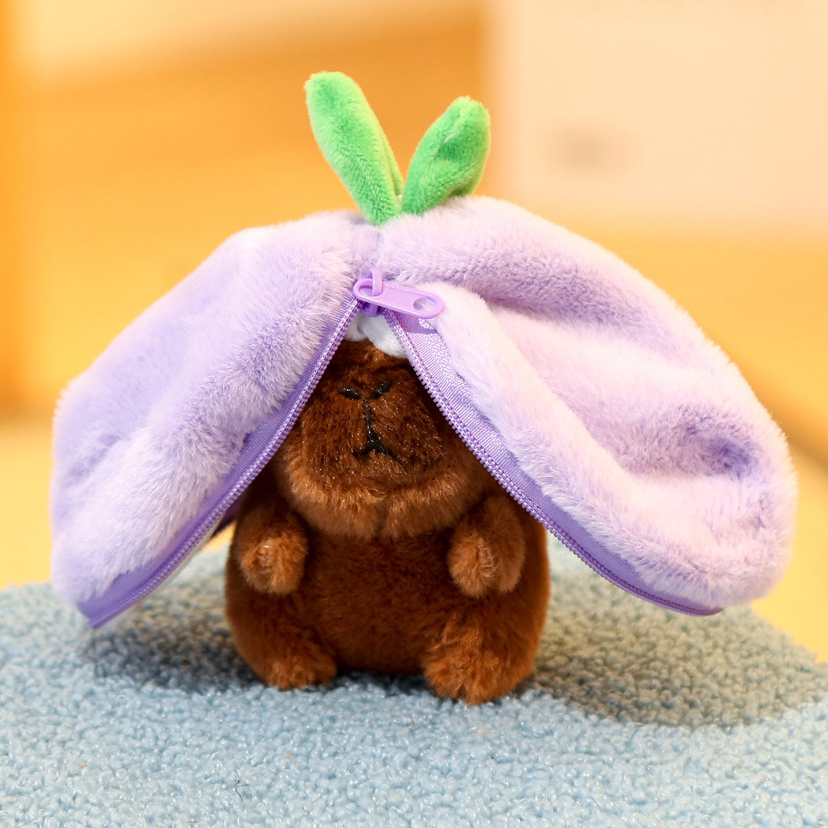 Kapibala Doll Fruit Bag Transforms Into A Little Rabbit Pendant Plush Toy Doll Bag Pendant Keychain