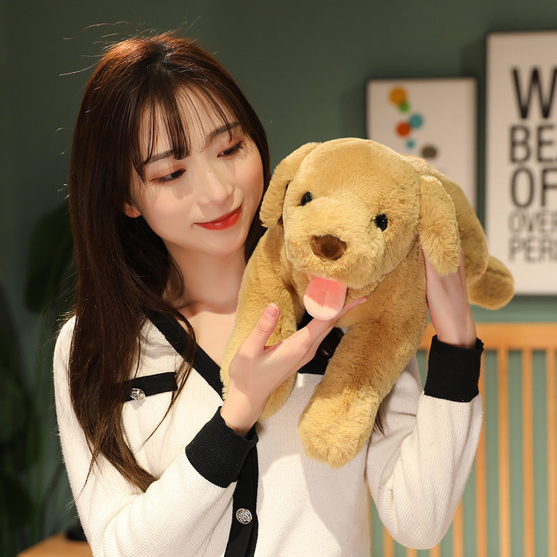 Seth Labrador Puppy Doll Simulated Golden Retriever Dog Doll Soft Bed Children'S Pillow Toy