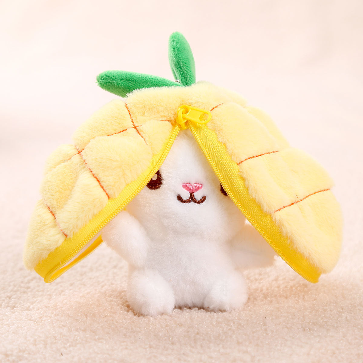 Kapibala Doll Fruit Bag Transforms Into A Little Rabbit Pendant Plush Toy Doll Bag Pendant Keychain