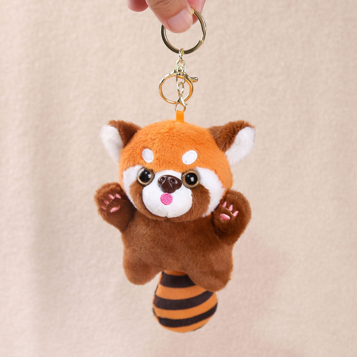 Standing Red Panda Pendant Cross-Border Doll Raccoon Doll Plush Toy Bag Pendant Couple Cloth Doll