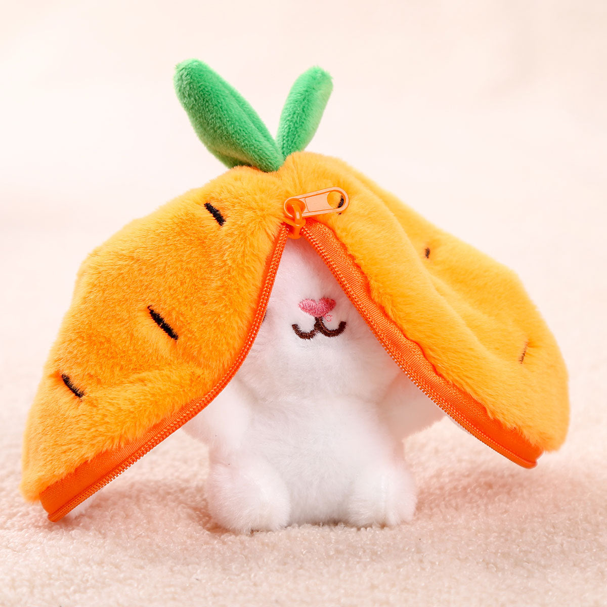 Kapibala Doll Fruit Bag Transforms Into A Little Rabbit Pendant Plush Toy Doll Bag Pendant Keychain