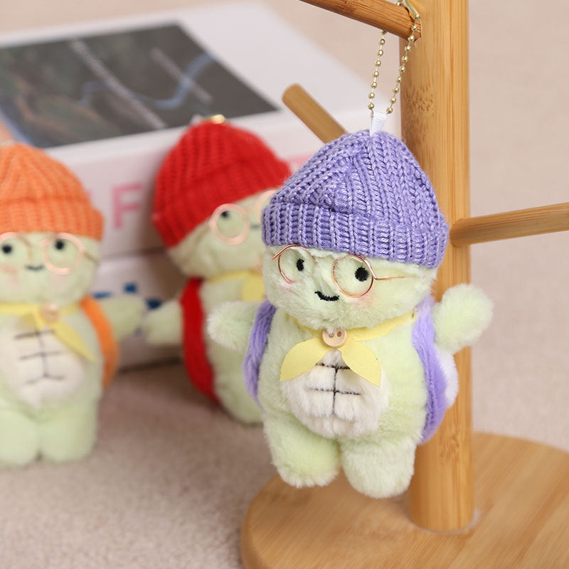 Fruit Turtle Hat Glasses Little Turtle Pendant Plush Toy Doll Bag Pendant Keychain Rag Doll Doll