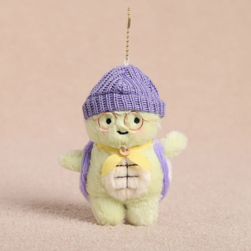 Fruit Turtle Hat Glasses Little Turtle Pendant Plush Toy Doll Bag Pendant Keychain Rag Doll Doll