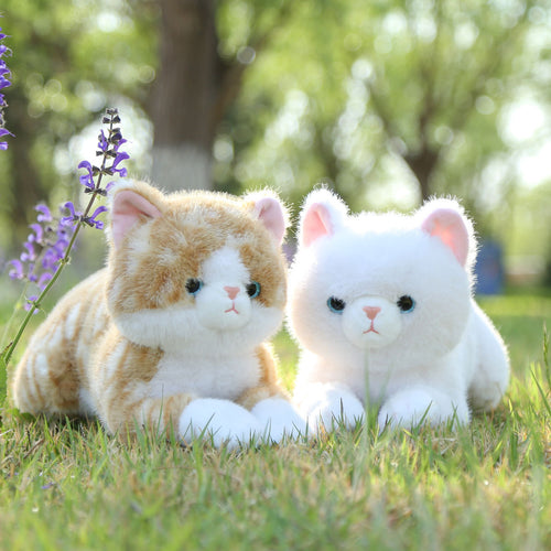 Adorable Lying-Pose Kitten Plush Toy