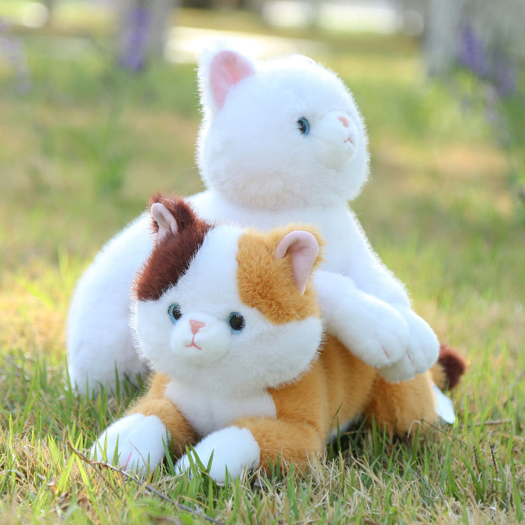 Set Dudu Lying Down Silly Cat Doll Kitten Plush Toy Simulation Comfort Doll Girl Gift