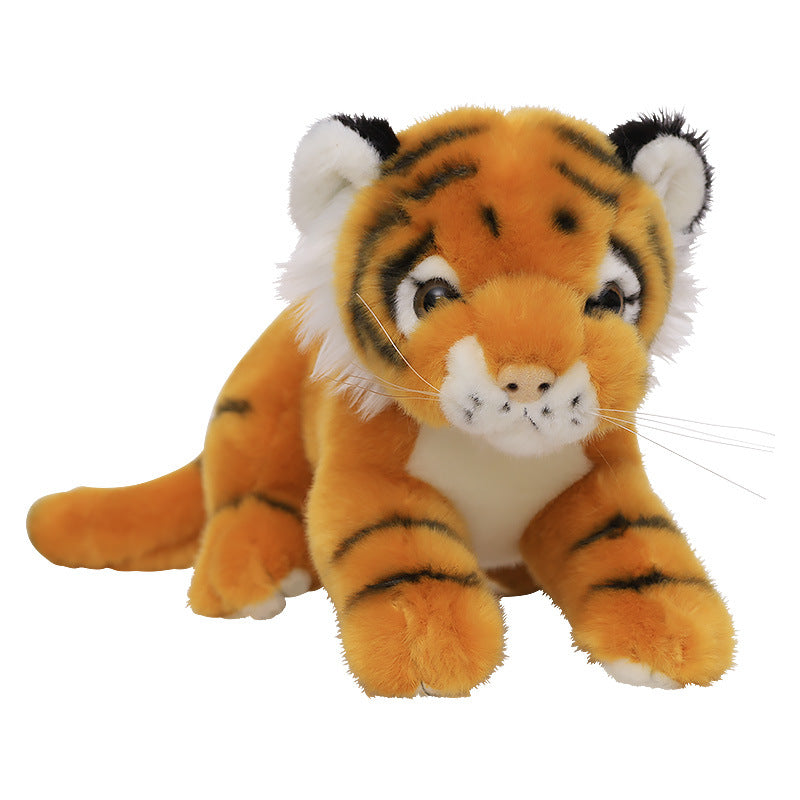 Simulation Little Tiger Doll Plush Toy Cute Siberian Tiger Small Pendant Doll Zodiac White Tiger Cloth Doll Children