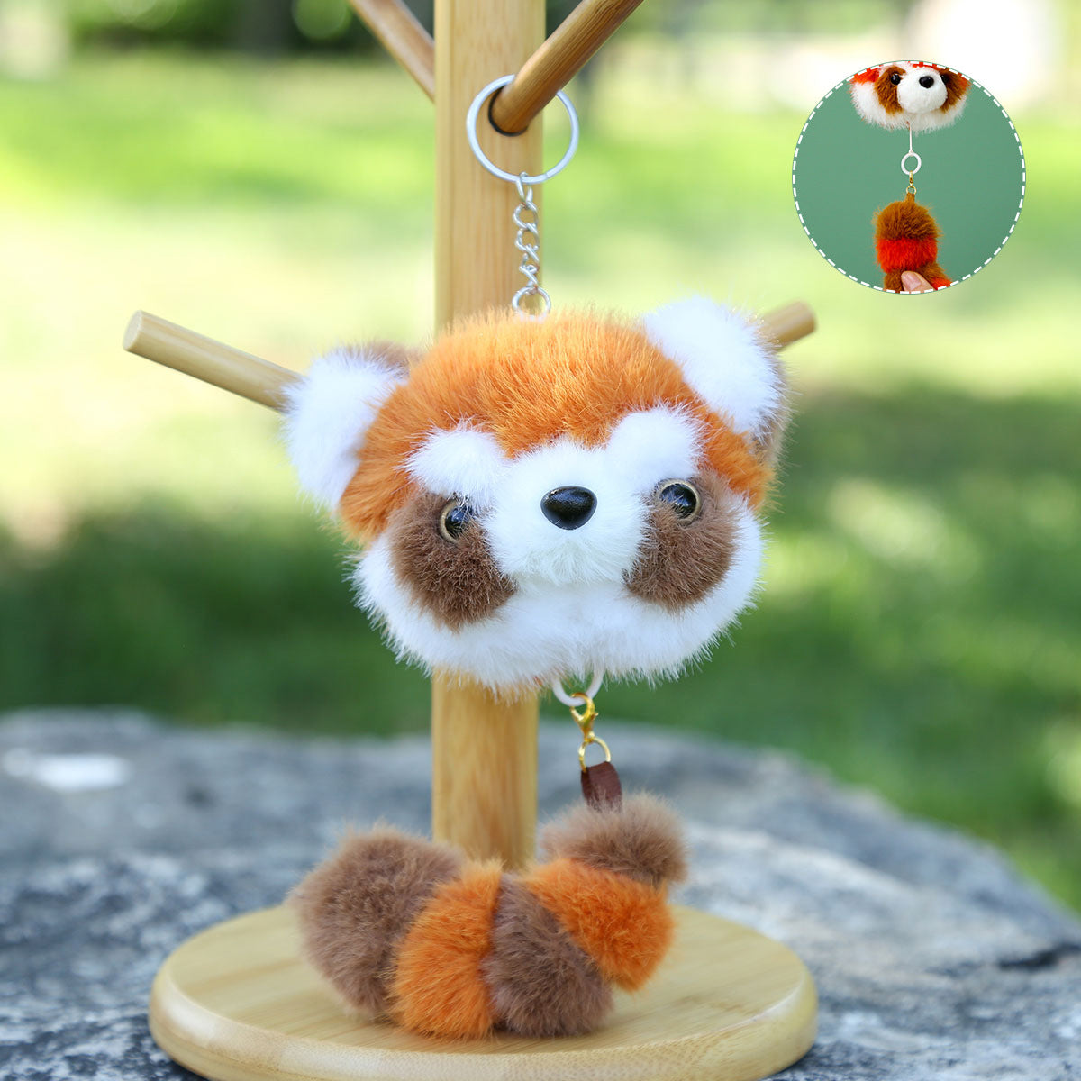 Standing Red Panda Pendant Cross-Border Doll Raccoon Doll Plush Toy Bag Pendant Couple Cloth Doll