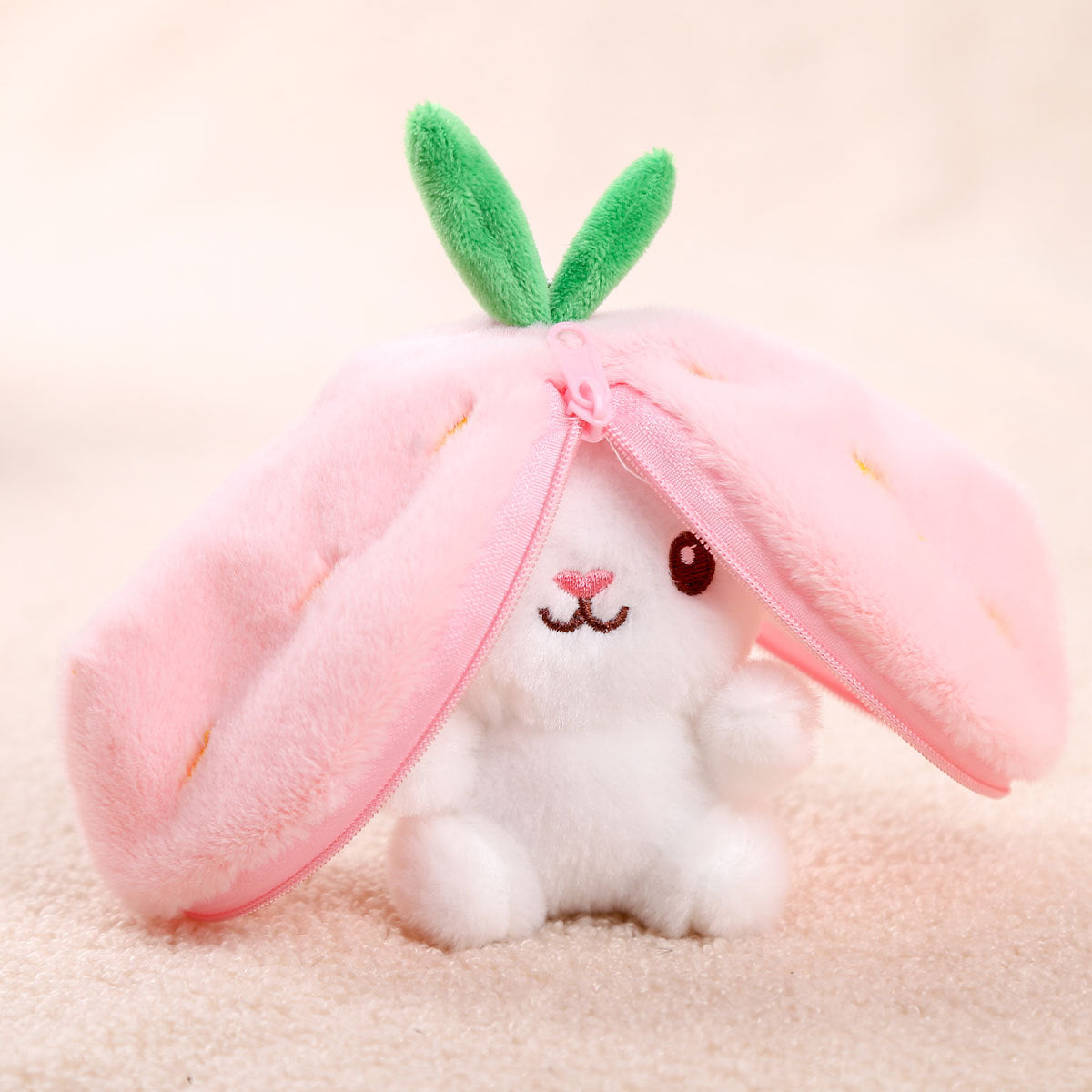 Kapibala Doll Fruit Bag Transforms Into A Little Rabbit Pendant Plush Toy Doll Bag Pendant Keychain