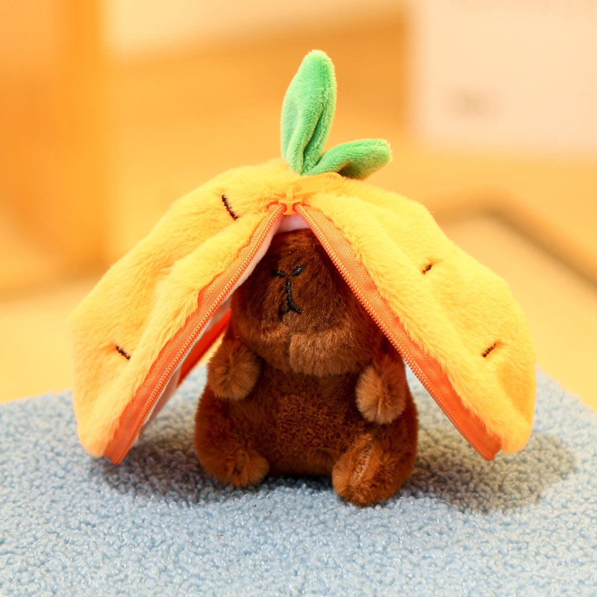 Kapibala Doll Fruit Bag Transforms Into A Little Rabbit Pendant Plush Toy Doll Bag Pendant Keychain