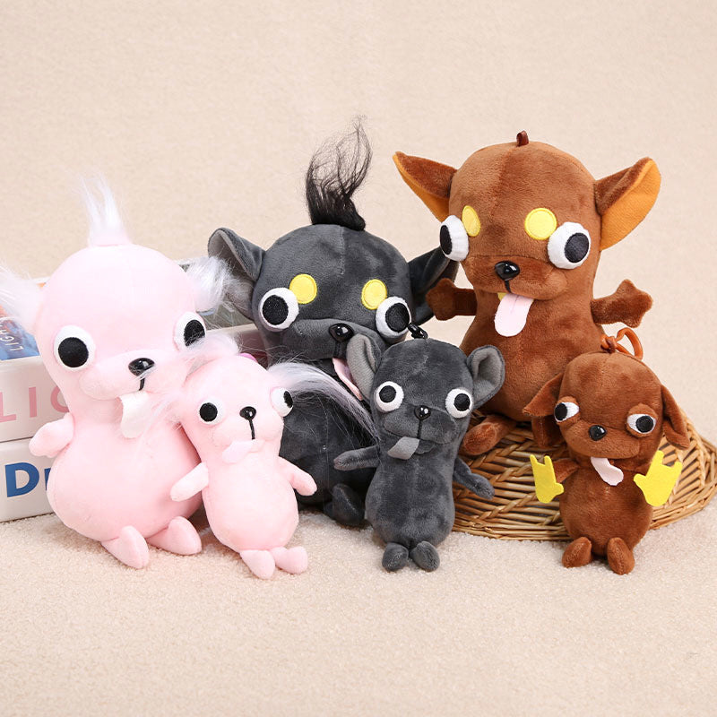 Chihuahua Chihuahau Chihuahua Plush Doll Pendant Cross-Border Best-Selling Foreign Trade Wholesale Keychain