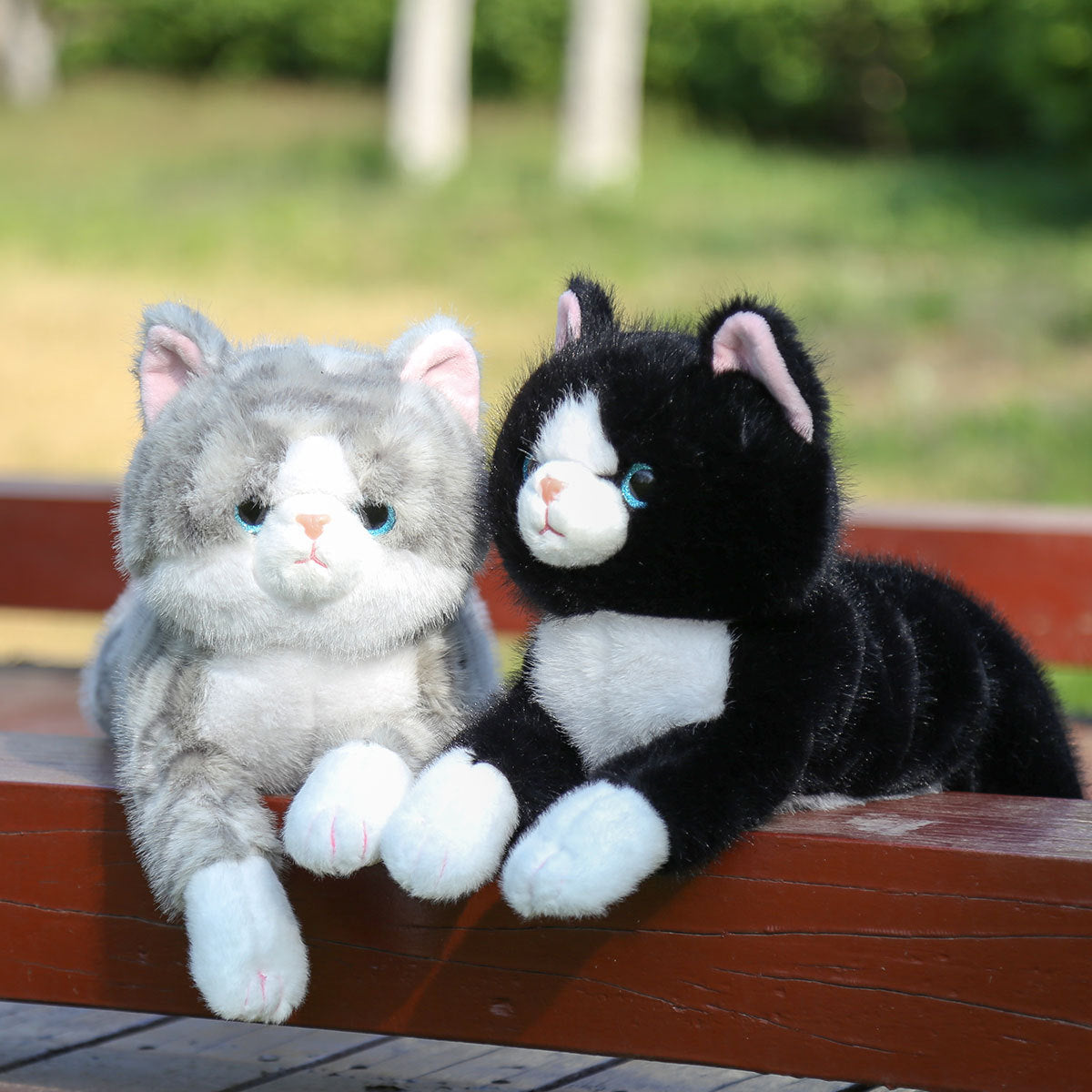 Set Dudu Lying Down Silly Cat Doll Kitten Plush Toy Simulation Comfort Doll Girl Gift