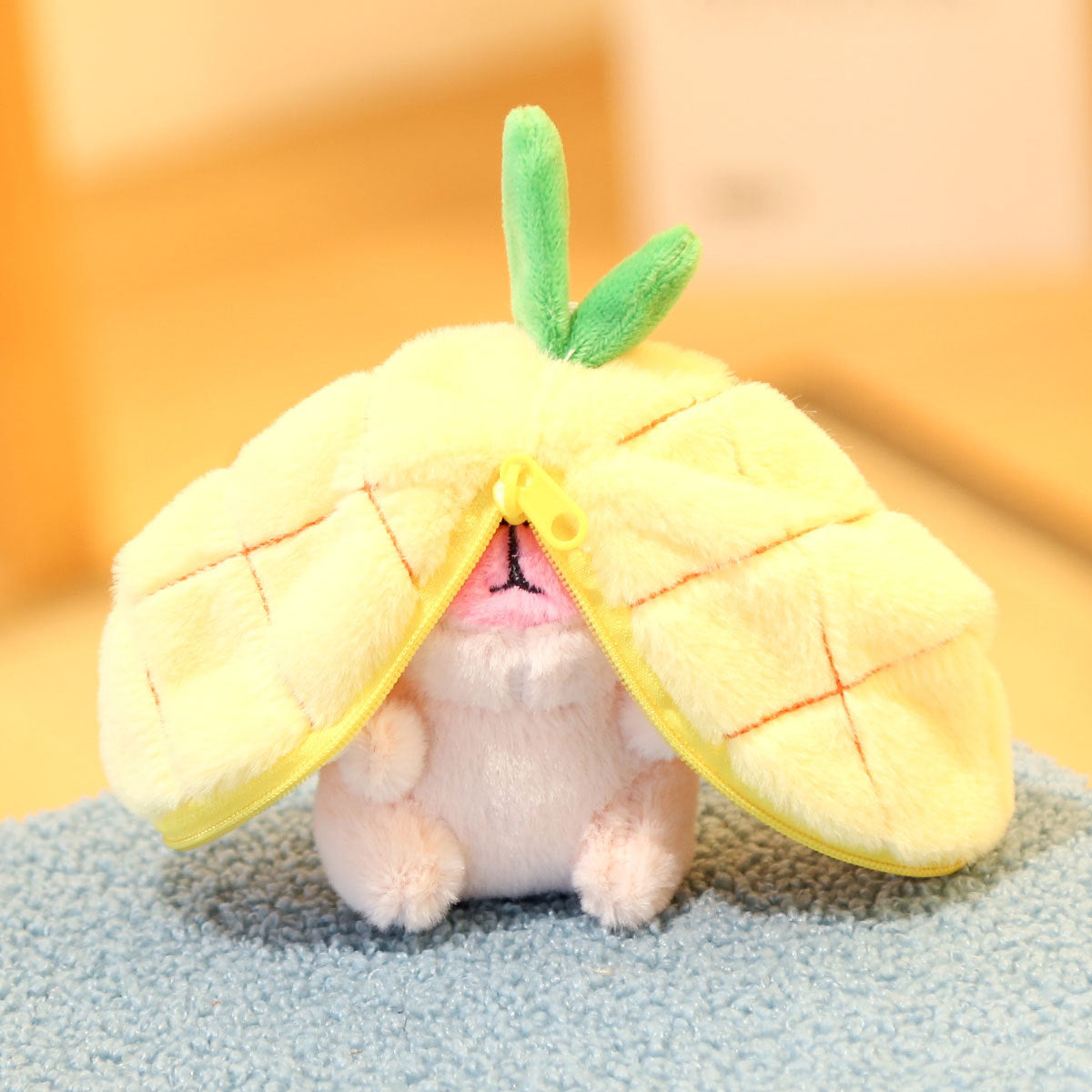 Kapibala Doll Fruit Bag Transforms Into A Little Rabbit Pendant Plush Toy Doll Bag Pendant Keychain