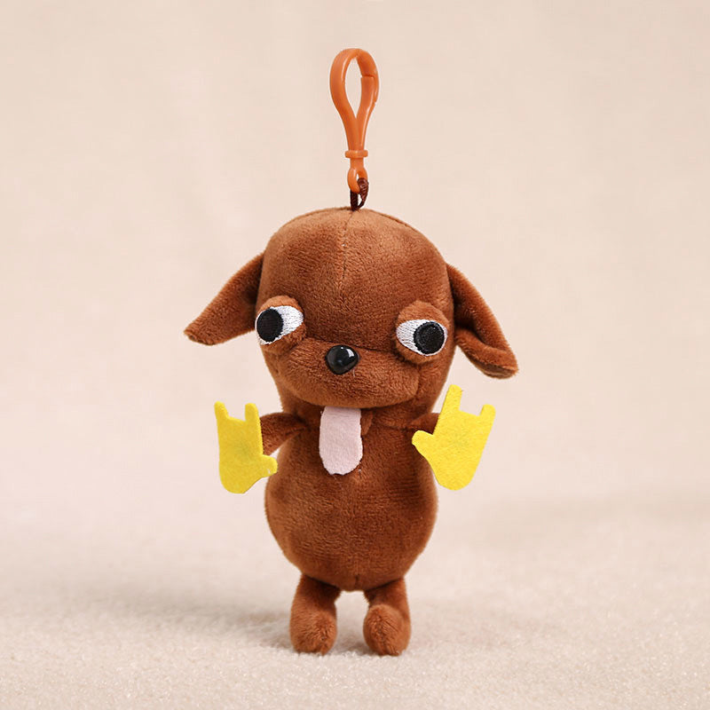 Chihuahua Chihuahau Chihuahua Plush Doll Pendant Cross-Border Best-Selling Foreign Trade Wholesale Keychain