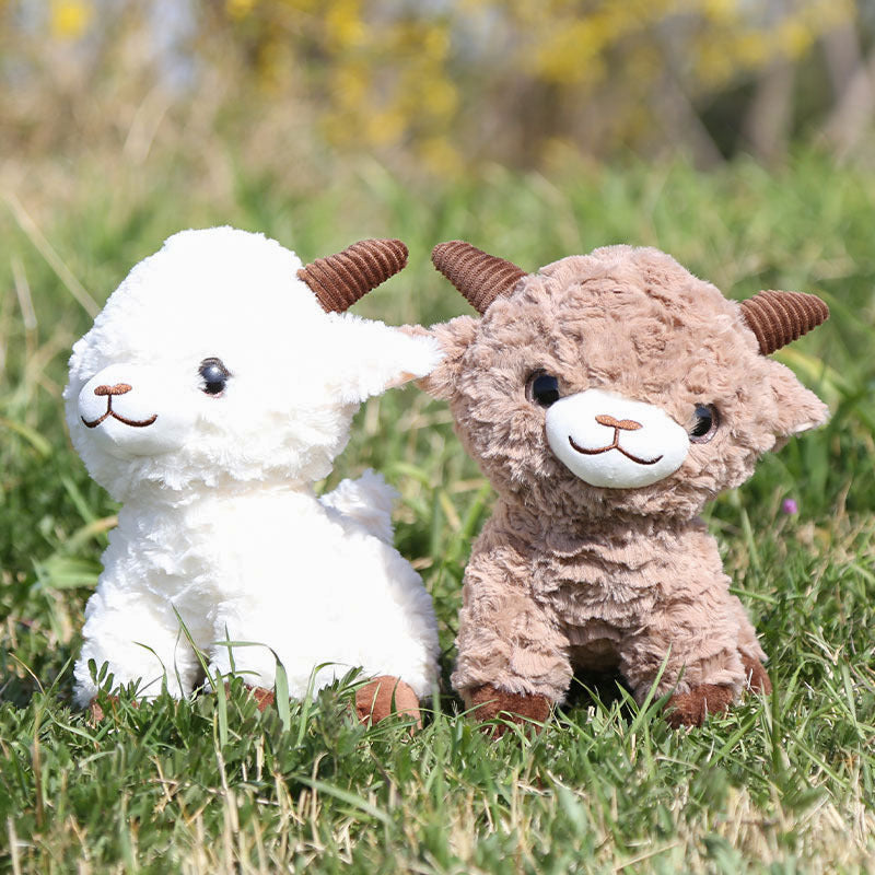 Xinjiang Lamb Souvenir Pendant Standing Posture Bleating Sheep Doll Simulated Sheep Doll Plush Toy Comfort Doll